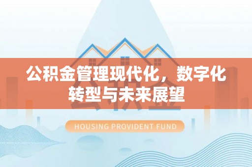 通海公积金管理现代化，数字化转型与未来展望